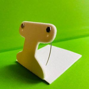 Sterling front-back earrings